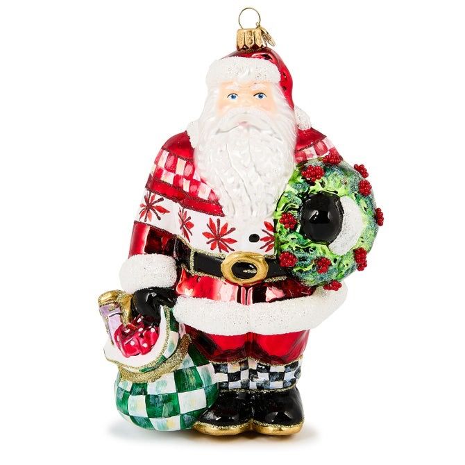 Glass Ornament- Cozy Sweater Santa