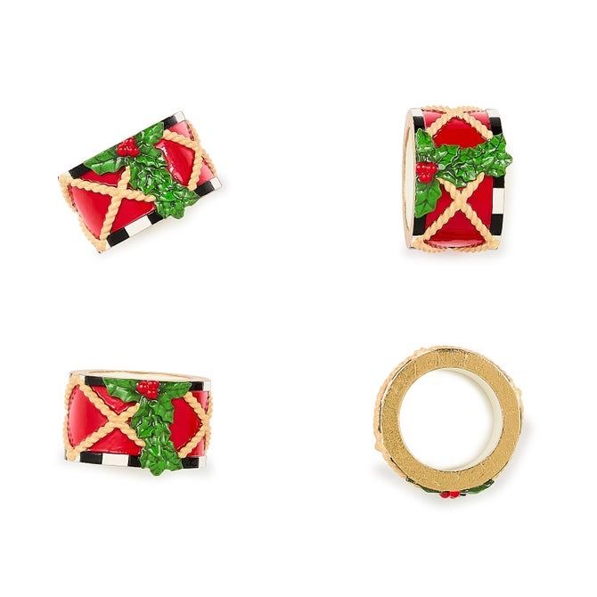 Toyland Drum Napkin Rings Set of 4