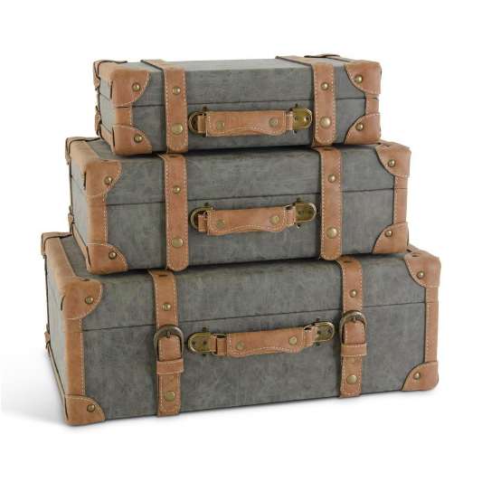 Green &amp; Tan  Trunk - Large