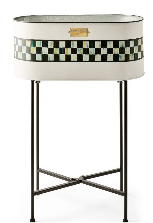 Spectator Galvanized Standing Planter