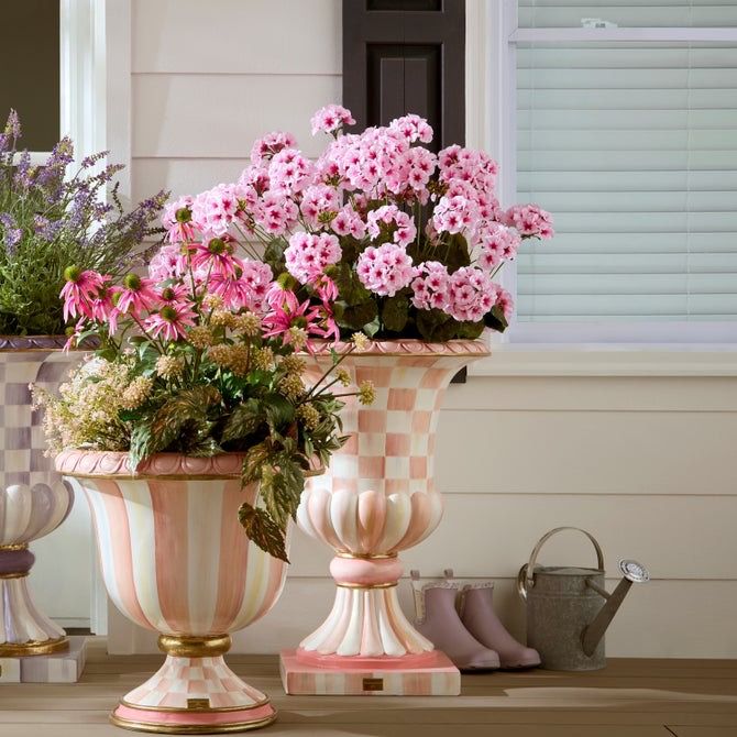 Pink Geranium Urn Filler