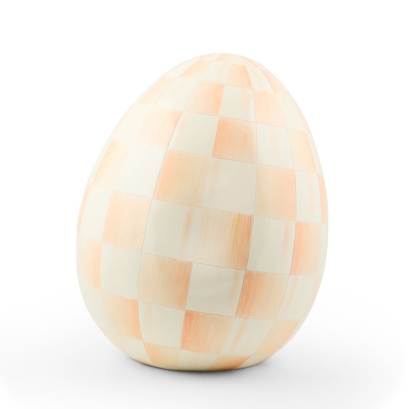 Coral Check Large Egg