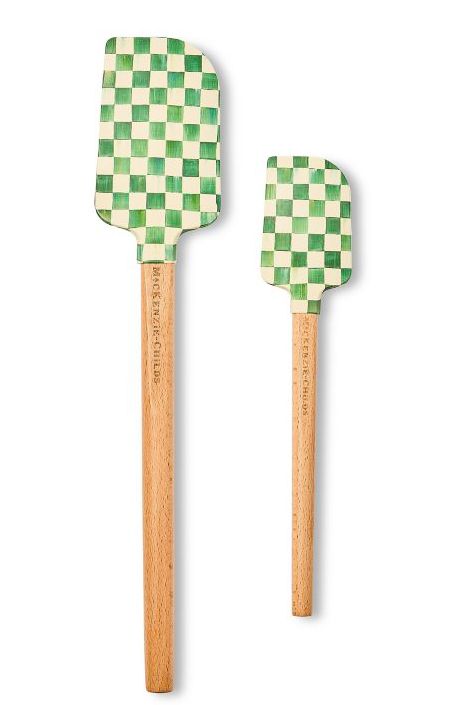 Emerald Check Spatulas- Set of 2