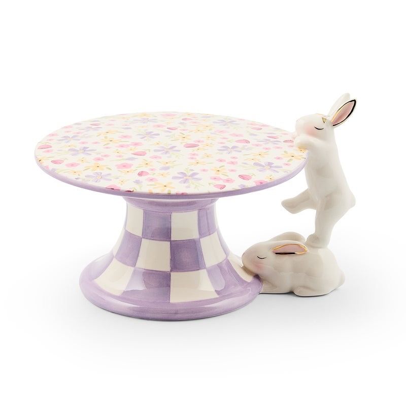 Posie Patch Mini Bunny Pedestal Platter