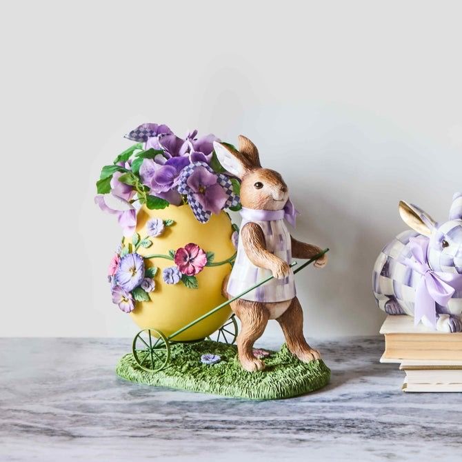 Pansy Party Bunny &amp; Cart