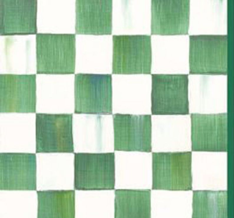 Emerald Check Dinner Paper Napkins