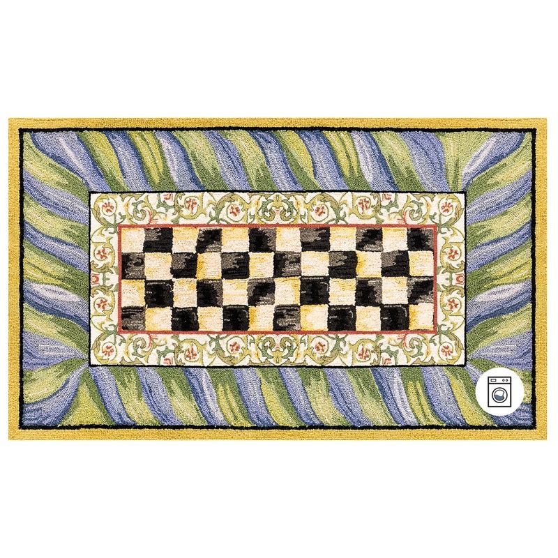 Courtly Check Purple &amp; Green 3x5 Rug