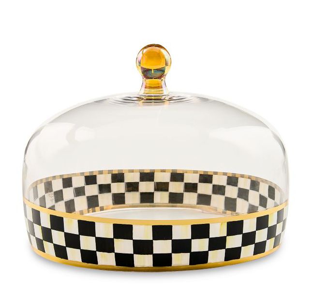 Courtly Check Glass Cake Dome