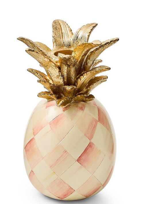 Rosy Pineapple Candler Holder