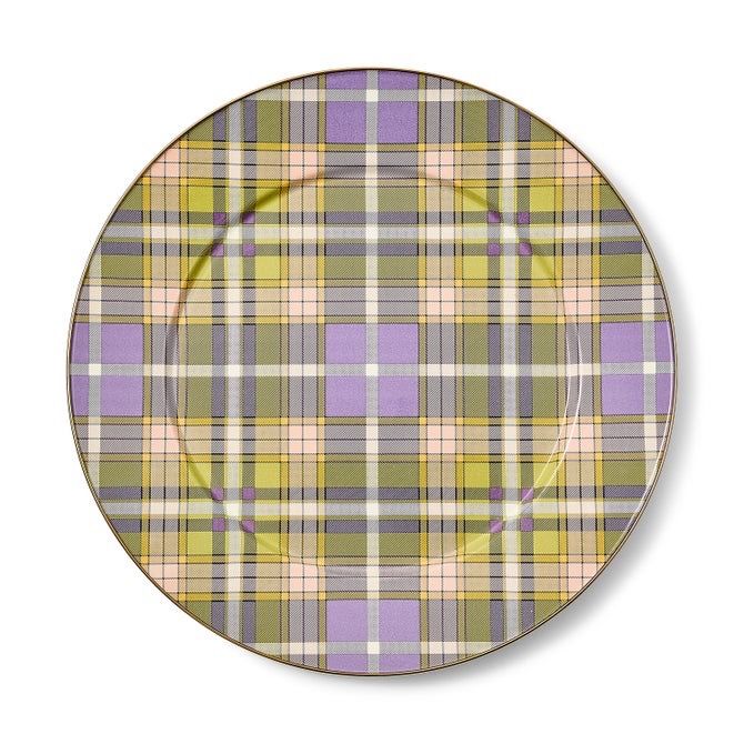 Tartan Violet Serving Platter