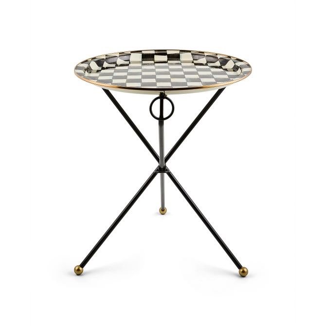 Courtly Check Tilt Accent Table
