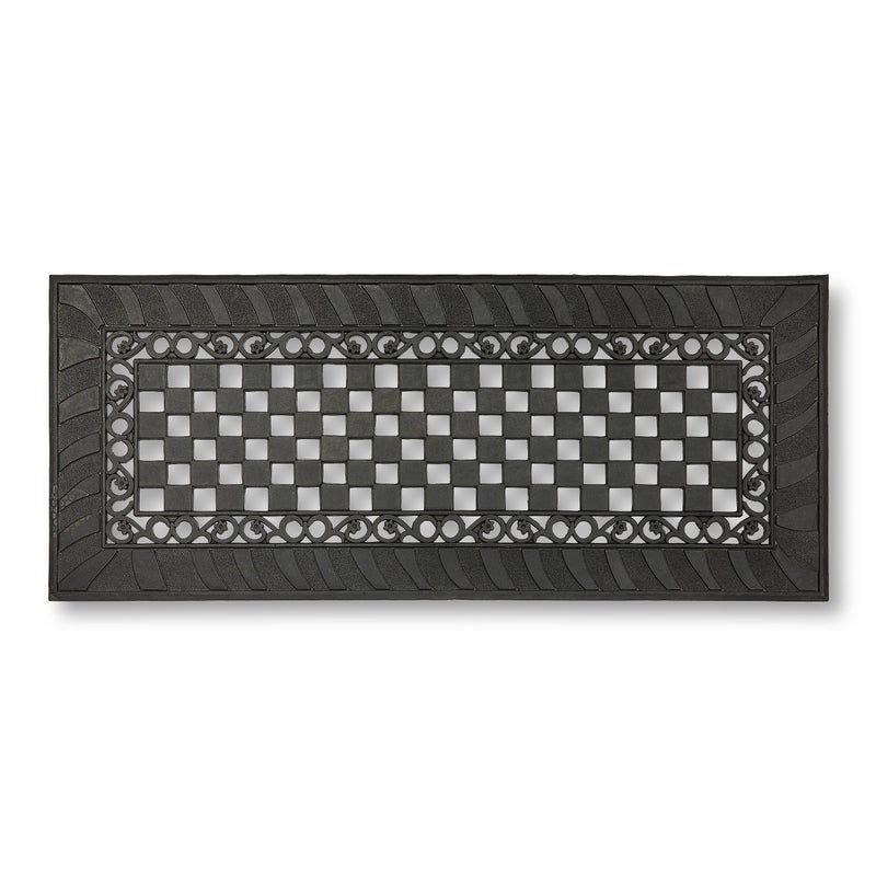 Classic Check  Rubber Double Door Mat