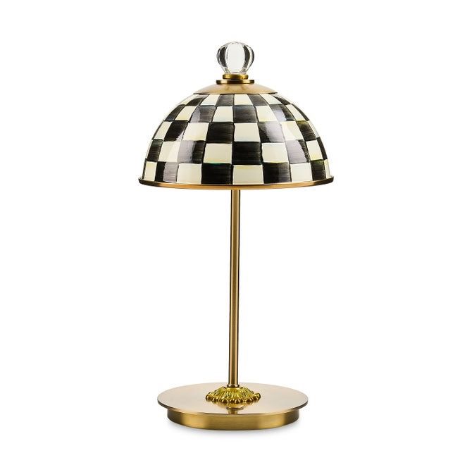 Courtly Check LED Rechargaeble Dome Lamp