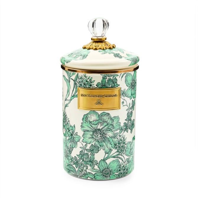 Emerald English Garden Large Canister