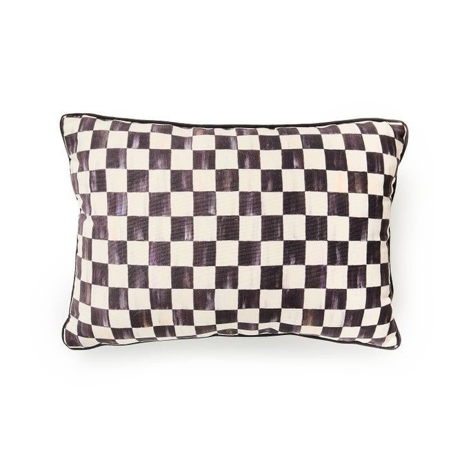 Courtly Check Outdoor Lumbar Pillow