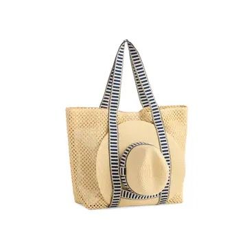 Tote &amp; Hat Set- Navy