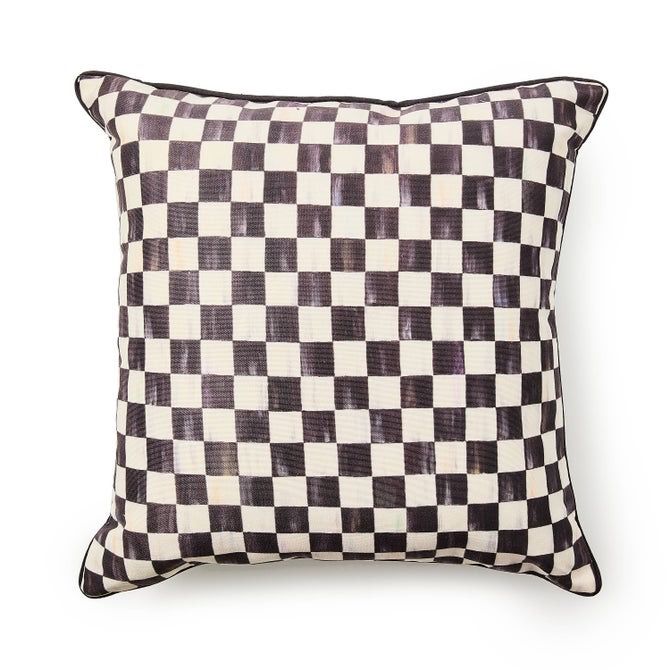 Courtly Check Printed Outdoor Pillow