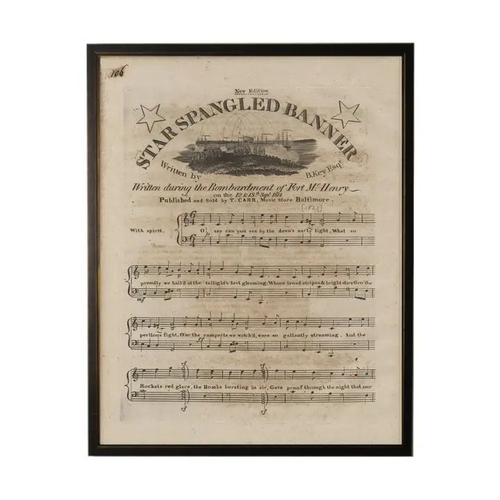 Star Spangled Banner Framed 8x10