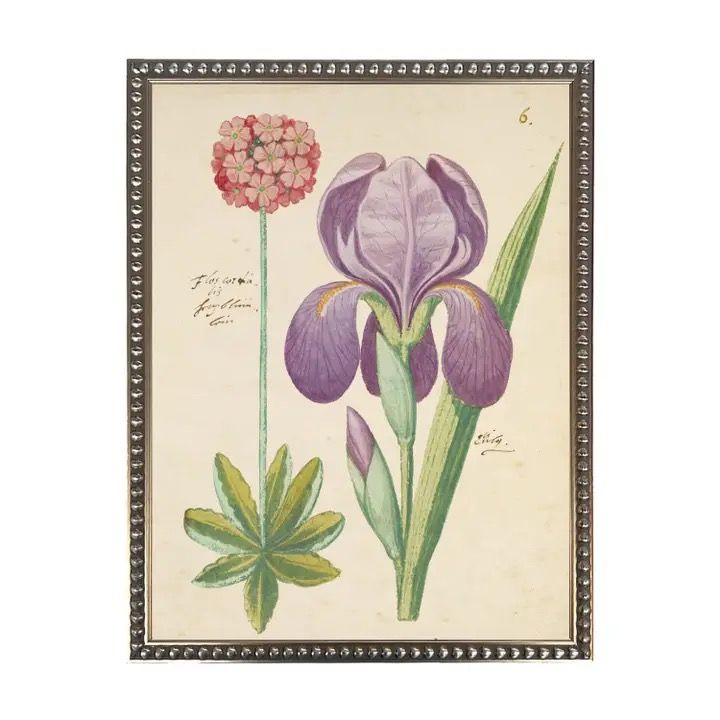 Floral on Distressed Background 8x10"