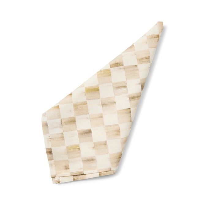 Mocha Check Napkin