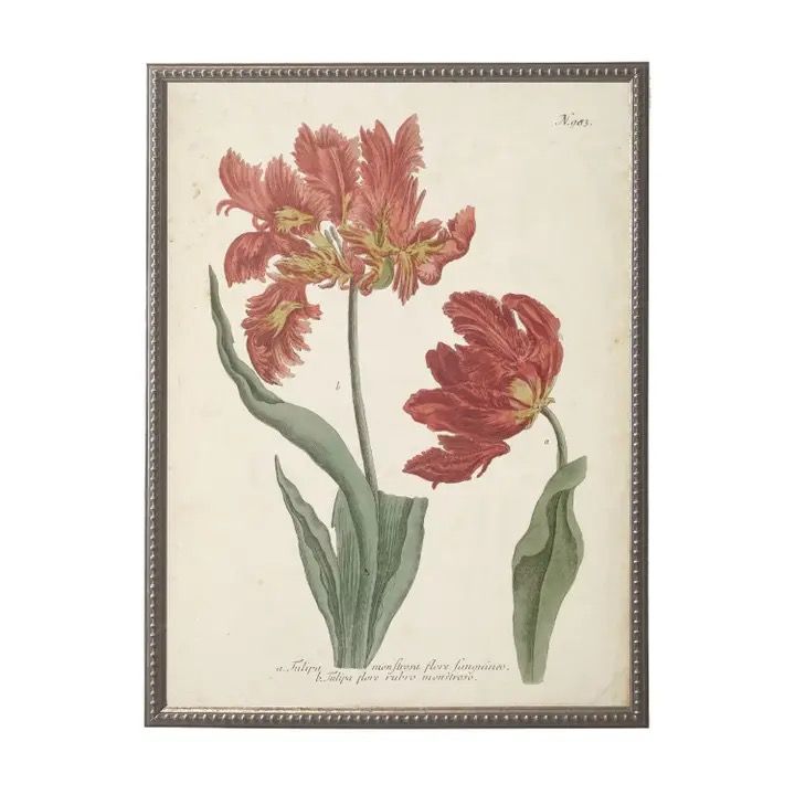 Vintage Flowers Framed 8x10