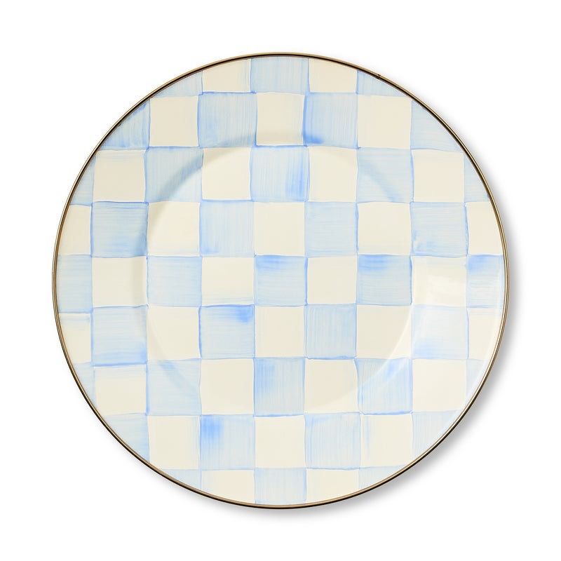 Sky Check Dinner Plate