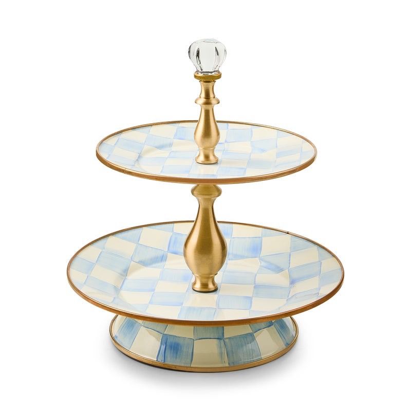 Sky Check Two Tier Sweet Stand