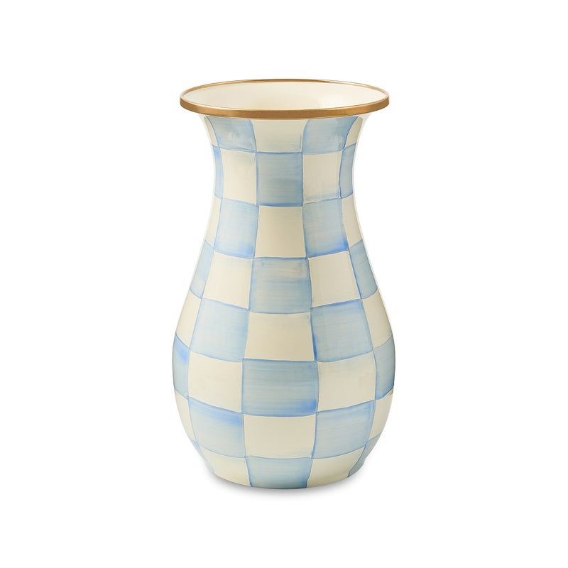 Sky Check Tall Vase