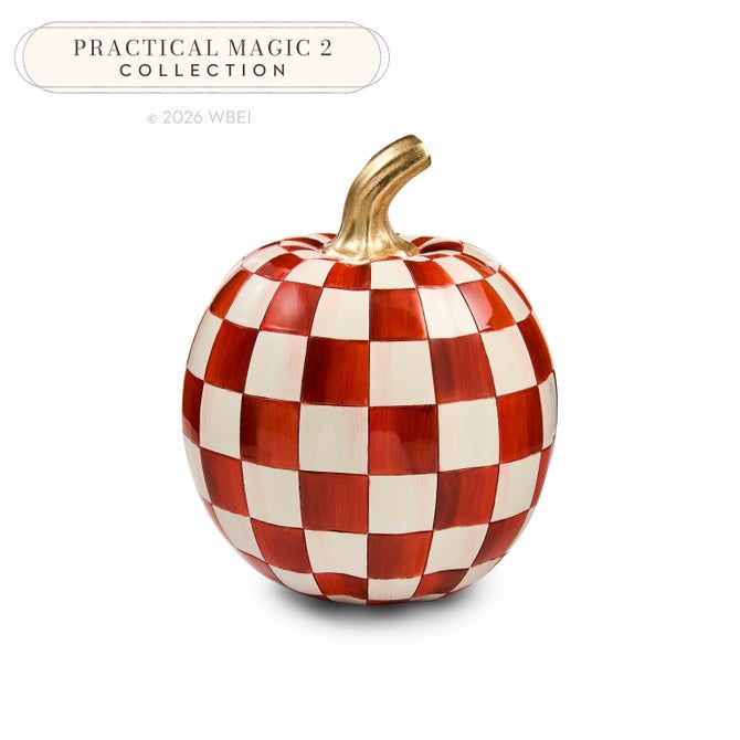 Paprika Check Medium Pumpkin