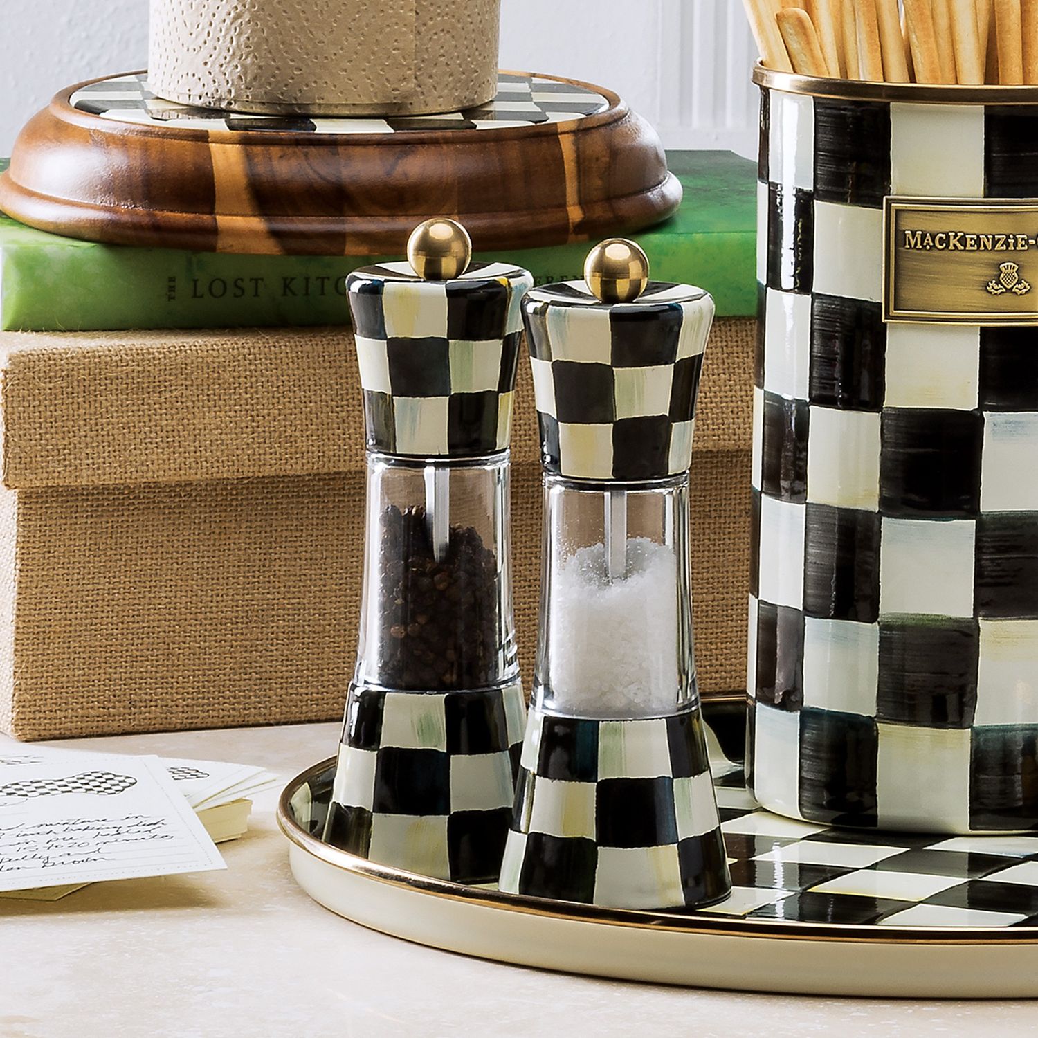 Courtly Check Salt &amp; Pepper Grinder Set
