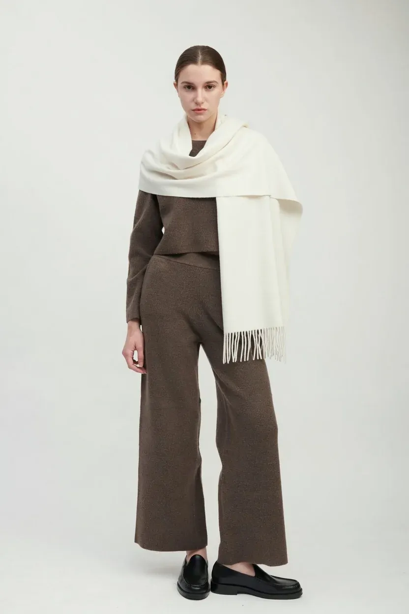 Mongol Soft Scarf Off White