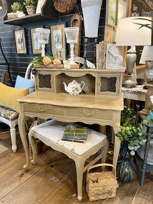French Style desk with stool