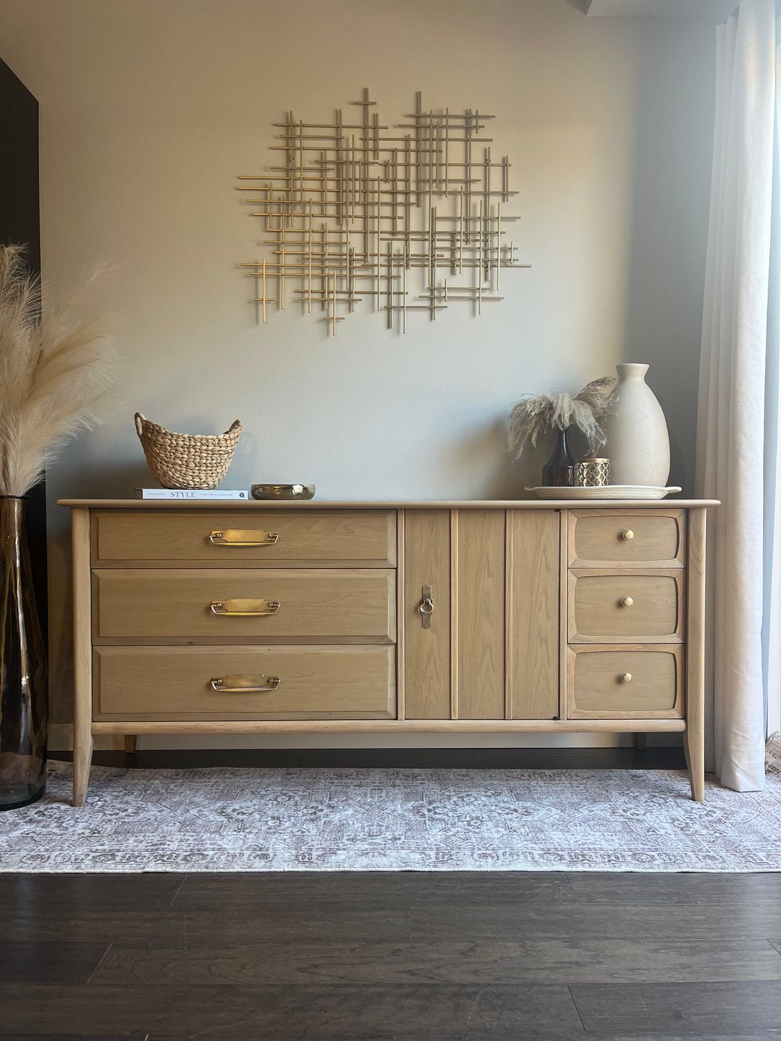 NINE DRAWER MCM DRESSER/BUFFET