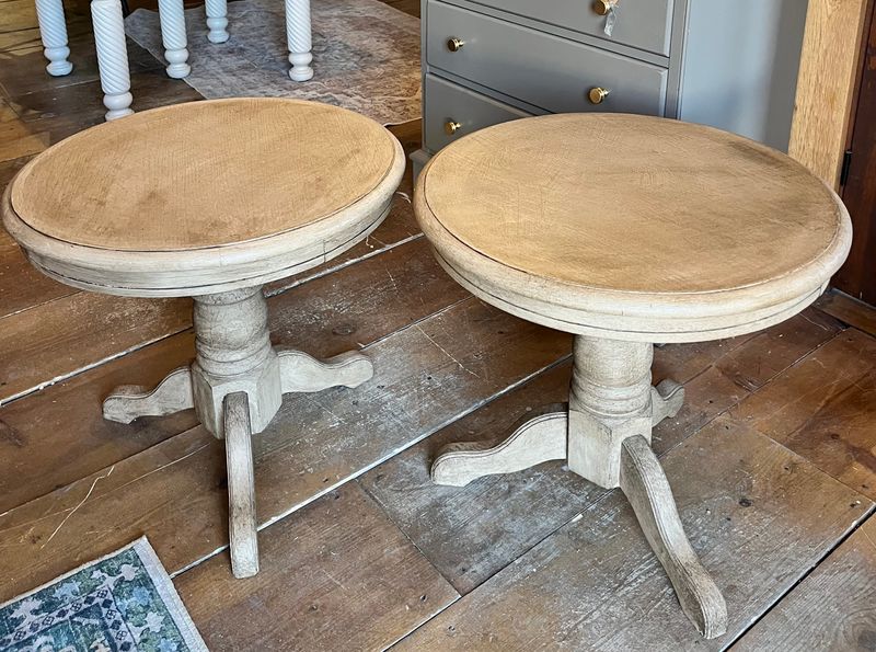 Pedestal End Tables