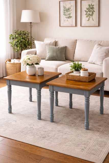 SET OF END TABLES