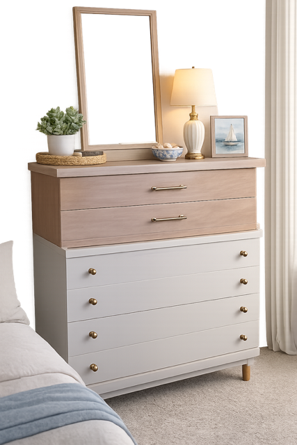 TWO TONE DRESSER