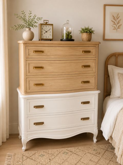 TWO TONED DRESSER