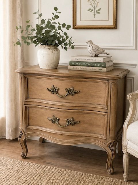 TWO DRAWER ACCENT TABLE