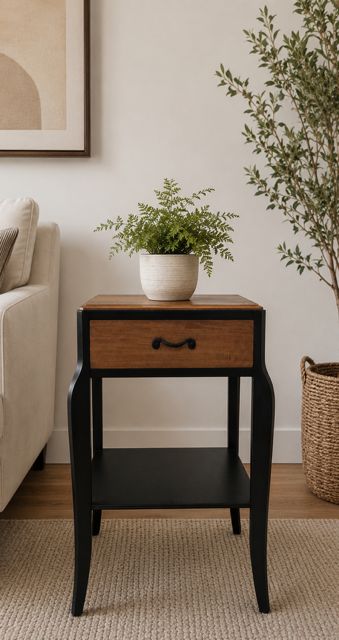 ACCENT TABLE WITH DRAWER