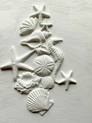 Sea Shells  Decor Mould 6" x 10"