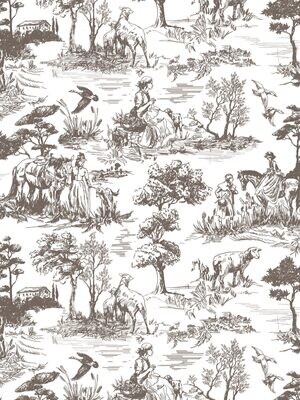 "English Toile" ~ 2021 NEW IOD Decor Transfer 12x16 Pad™  8 sheets
