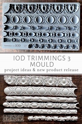 "TRIMMINGS 3" ~ 2021 NEW - MOULD  6" x 10"