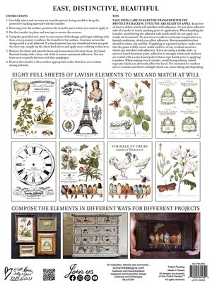 BROCANTE -  2021 IOD TRANSFER 12×16 PAD - 8 sheets
