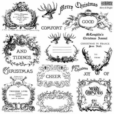 Christmas 2021 Merry & Bright Stamp 12x12