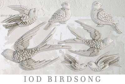 Birdsong ~ 6&quot; x 10&quot; IOD Decor Mould