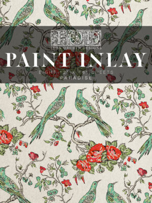 PAINT INLAY &quot; PARADISE&quot; 12×16 PAD  8pgs