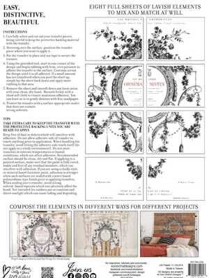 "Cosette" 12x16 Pad™ 8 sheets  2022 - Transfer -