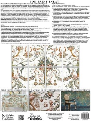 PAINT INLAY "CHATEAU" 12×16 PAD  8 pgs  2022 -