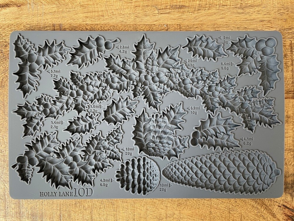 CHRISTMAS  2022 &quot; HOLLY JOLLY &quot; ~ 6&quot; x 10&quot;  Mould