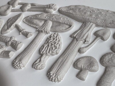 "TOADSTOOL  " ~  DECOR MOULD  6" x 10"